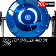 Baumr-AG 70L Portable Electric Concrete Cement Mixer