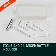 Baumr-AG Post Hole Digger 62CC Posthole Earth Auger Fence Borer Petrol Drill Bit