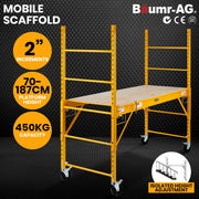 Baumr-AG 450kg Mobile Scaffold High Work Platform Scaffolding Portable
