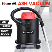 BAUMR-AG 20L 1200W Ash Vacuum Cleaner, for Fireplace, BBQ, Fire Pit