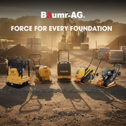BAUMR-AG 61kg 370x510mm 6.5HP Plate Compactor, Paver Pad (BCX-650)