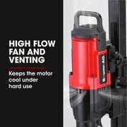 BAUMR-AG 3200W 280mm Wet/Dry Core Drill w/ Wheeled Stand & 102mm Bit Combo, for Concrete Coring Hole Drilling
