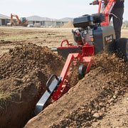 BAUMR-AG TRN660 8HP 600mmx90mm Trench Digger, Heavy-duty Carbide Claws, EZ Start, 8HP, Adj Controls