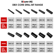 Baumr-AG Diamond Core Drill Bit 53mm Concrete Wet Dry Tile Stone Brick Marble 1-1/4 UNC