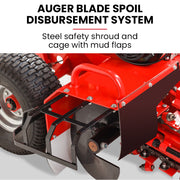 BAUMR-AG TRN660 8HP 600mmx90mm Trench Digger, Heavy-duty Carbide Claws, EZ Start, 8HP, Adj Controls