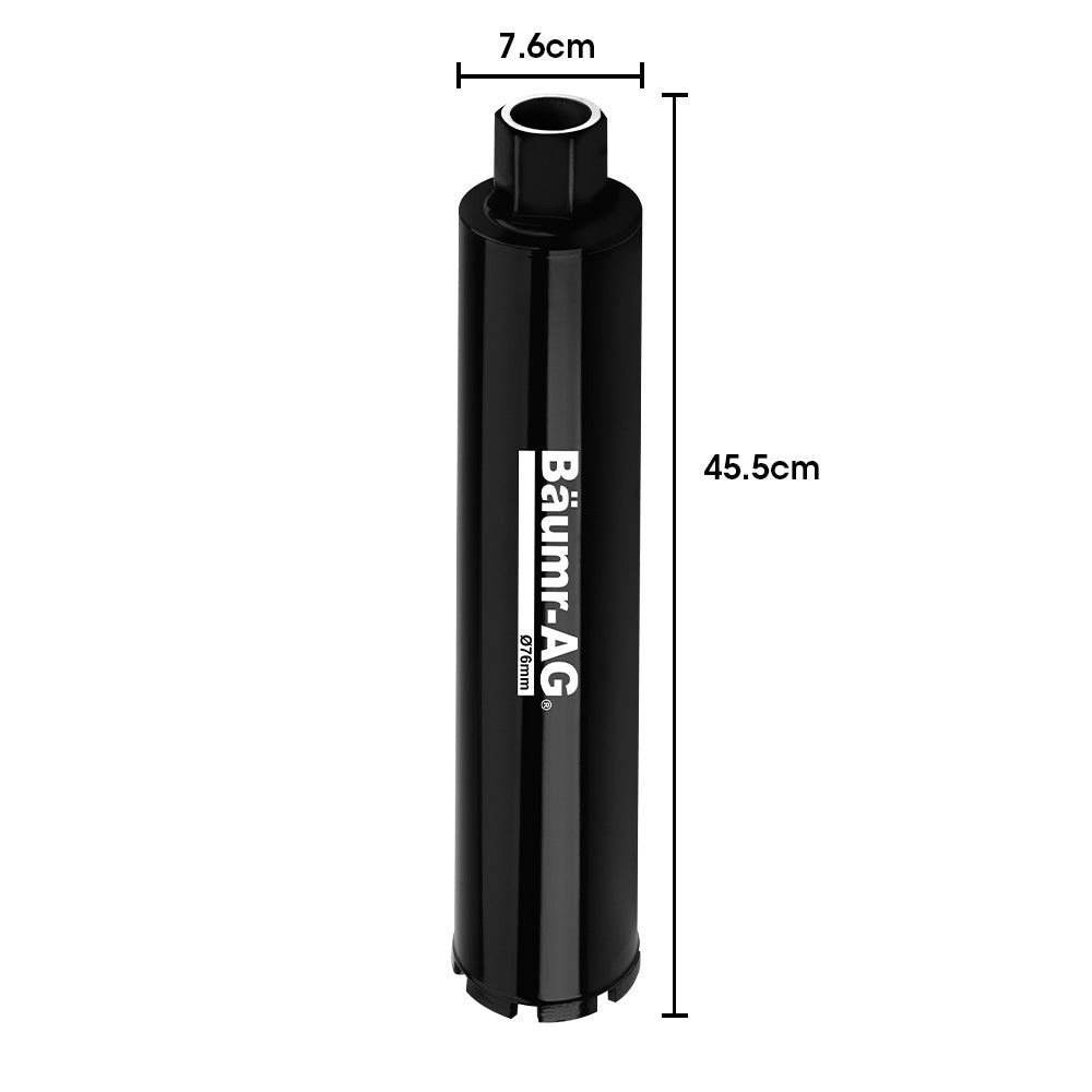 Baumr-AG Diamond Core Drill Bit 76mm Concrete Wet Dry Tile Stone Brick