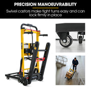 BAUMR-AG Electric Stair Climbing Hand Truck 159kg Load, Foldable Motorised Dolly Cart for Moving Furniture Appliances Equipment