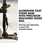 BAUMR-AG 3200W 280mm Wet Dry Core Drill Wheeled Stand & 127mm Bit Combo, for Concrete Coring Hole Drilling