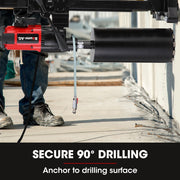 BAUMR-AG 3200W 280mm Wet Dry Core Drill Wheeled Stand & 127mm Bit Combo, for Concrete Coring Hole Drilling