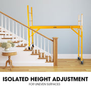 Baumr-AG Adjustable Mobile Scaffolding, 450kg Capacity, with Trapdoor Hatch