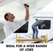 Baumr-AG Adjustable Mobile Scaffolding, 450kg Capacity, with Trapdoor Hatch