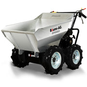 BAUMR-AG 6.5HP Mini Dumper Power Barrow Petrol-Powered with Galvanised Bucket