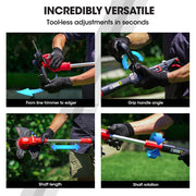 BAUMR-AG Whipper Snipper and Leaf Blower Combo Kit, with 20V SYNC Battery and Charger