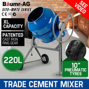 Baumr-AG  220L Portable Electric Concrete Cement Mixer