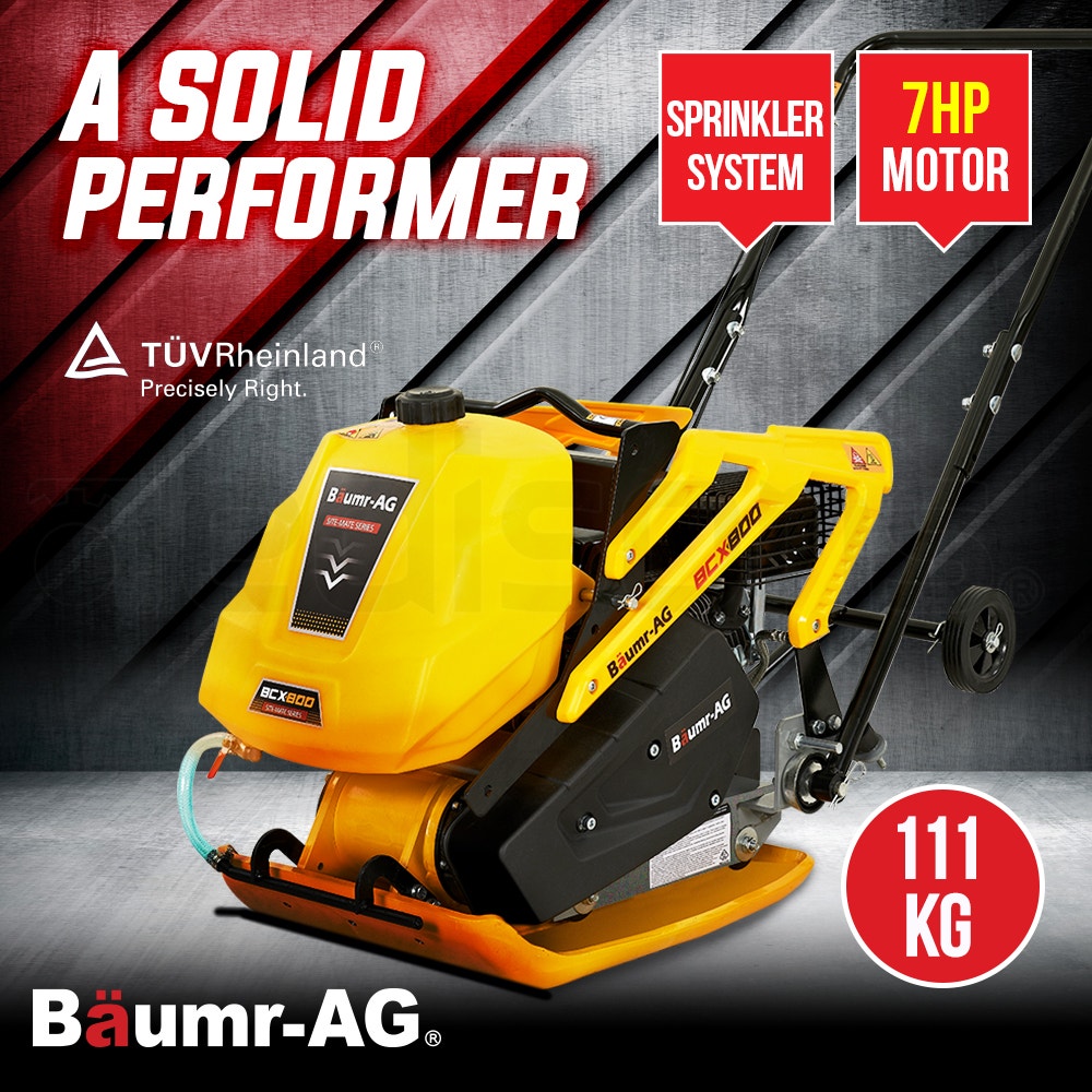 BAUMR-AG 111kg 400x545mm 7.0HP Plate Compactor, Sprinkler System (BCX ...