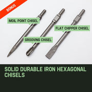 Baumr-AG 2200W JackHammer Commercial Grade Demolition Jack Hammer Concrete