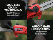PRE-ORDER BAUMR-AG Cordless 2 in 1 Pole Chainsaw and Hedge Trimmer Combo Kit, with 20V SYNC Battery and Charger