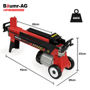 BAUMR-AG 9 Ton Hydraulic Electric Wood Log Splitter