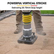 BAUMR-AG BRM-500 64KG Petrol Tamper Rammer Vibratory Plate Compactor, for Soil Sand Gravel Asphalt