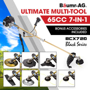 Baumr-AG 65CC Brushcutter Whipper Snipper Trimmer Brush Cutter Multi Pole Tool