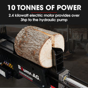 BAUMR-AG 10 Tonne Electric Hydraulic Wood Log Splitter - HPS3800E