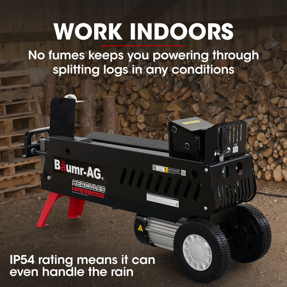 BAUMR-AG 10 Tonne Electric Hydraulic Wood Log Splitter - HPS3800E ...