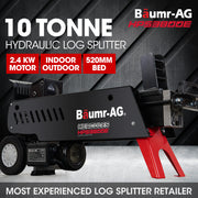 BAUMR-AG 10 Tonne Electric Hydraulic Wood Log Splitter - HPS3800E