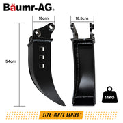 BAUMR-AG Micro Trenching Bucket for BSR8000 Mini Excavator, Heavy-duty Steel, Narrow Precision Digging, Drainage and Cable Trenches