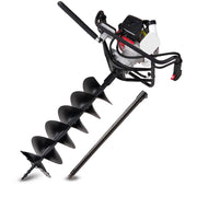 BAUMR-AG Petrol Post Hole Digger, Safety Stop Brake, 200mm Double Helix Earth Auger Bit