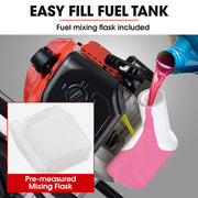 BAUMR-AG Petrol Post Hole Digger, Safety Stop Brake, 200mm Double Helix Earth Auger Bit