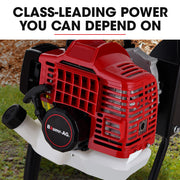 BAUMR-AG Petrol Post Hole Digger, 2 Man Handle, 200mm Double Helix +300mm Earth Auger Bits