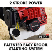 BAUMR-AG Petrol Post Hole Digger, 2 Man Handle, 200mm Double Helix +300mm Earth Auger Bits