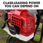 BAUMR-AG Petrol Post Hole Digger, Safety Stop Brake, 150mm+200mm Double Helix Earth Auger Bits