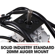 BAUMR-AG Petrol Post Hole Digger, Safety Stop Brake, 150mm+200mm Double Helix Earth Auger Bits