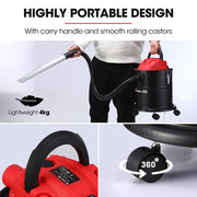 BAUMR-AG 20L 1200W Ash Vacuum Cleaner, for Fireplace, BBQ, Fire Pit