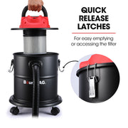 BAUMR-AG 20L 1200W Ash Vacuum Cleaner, for Fireplace, BBQ, Fire Pit