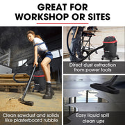 BAUMR-AG 20L 1200W Wet and Dry Vacuum Cleaner, with Blower, for Car, Workshop, Carpet