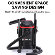 BAUMR-AG 20L 1200W Wet and Dry Vacuum Cleaner, with Blower, for Car, Workshop, Carpet