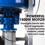 BAUMR-AG 120L Forced Action Pan Mixer, 1500W Electric, Heavy-Duty Frame