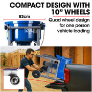 BAUMR-AG 120L Forced Action Pan Mixer, 1500W Electric, Heavy-Duty Frame