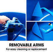 BAUMR-AG 120L Forced Action Pan Mixer, 1500W Electric, Heavy-Duty Frame