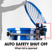 BAUMR-AG 120L Forced Action Pan Mixer, 1500W Electric, Heavy-Duty Frame