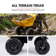 BAUMR-AG 300kg / 110L Electric Wheelbarrow, Motorised Tipping Action, 48V 20Ah Battery Powered Mini Dumper
