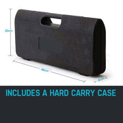 BAUMR-AG 140mm Square-Tipped 30mm Hex Clay Spade Jackhammer Chisel with Bonus Carry Case