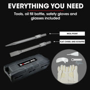 Baumr-AG 2300W Pro-Grade Electric Demolition Jackhammer, with 2 Bonus Chisels, Carry Case