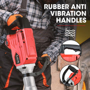 Baumr-AG 2300W Pro-Grade Electric Demolition Jackhammer, with 2 Bonus Chisels, Carry Case