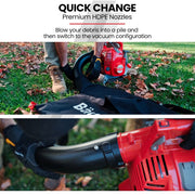 Baumr-AG Petrol Leaf Blower Vacuum 4 Stroke - Vac Garden Commercial Hand Outdoor