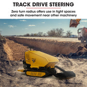 BAUMR-AG Motorised Ride On Tracked Wheelbarrow Dumper, 10HP Briggs & Stratton Petrol Engine 500kg Capacity (BPR1000)