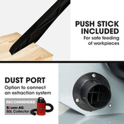 Baumr-AG 350W Wood Bandsaw, Benchtop, 80mm Cutting Depth (BS30)