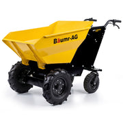 PRE-ORDER BAUMR-AG 300kg / 110L Electric Wheelbarrow, Motorised Tipping Action, 48V 20Ah Battery Powered Mini Dumper